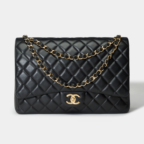 Sac CHANEL Timeless/Classique en Cuir Noir - 101697