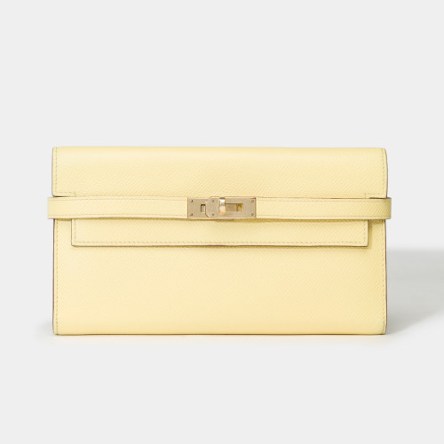 Accessoire HERMES Kelly en Cuir Jaune - 101719