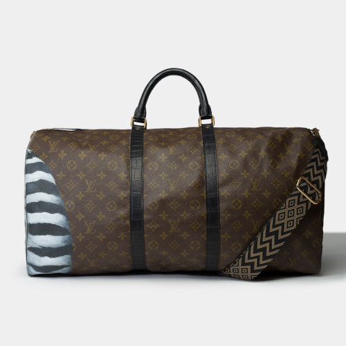 Sac LOUIS VUITTON Keepall en Toile Marron - 101745