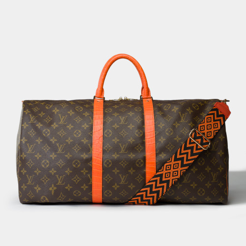 Sac LOUIS VUITTON Keepall en Toile Marron - 101746