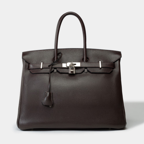 Sac HERMES Birkin 35 en Cuir Marron - 101804