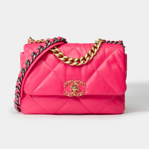 Sac CHANEL Chanel 19 en Cuir Rose - 101808