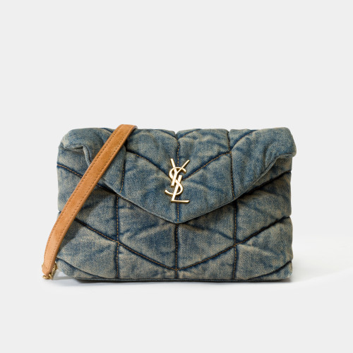 Sac YVES SAINT LAURENT en Denim Bleu - 102098
