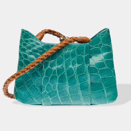 Sac NON SIGNE / UNSIGNED en Crocodile Vert - 102731