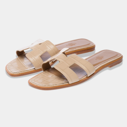 Chaussure HERMES en Cuirs exotiques Beige - 102744