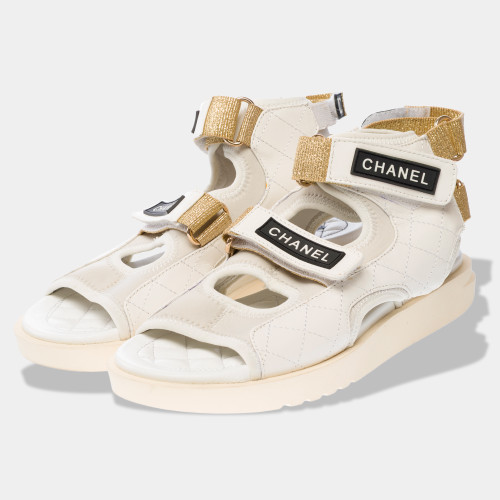 Chaussure CHANEL en Cuir Blanc - 102751