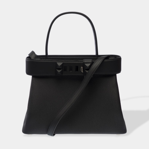 Sac HERMES Medor en Cuir Noir - 102782