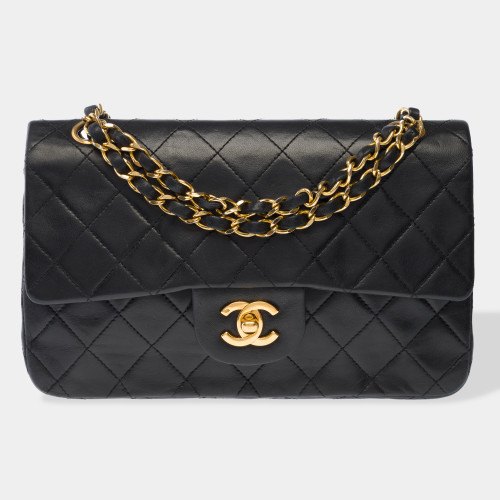 Sac CHANEL Timeless/Classique en Cuir Noir - 102814