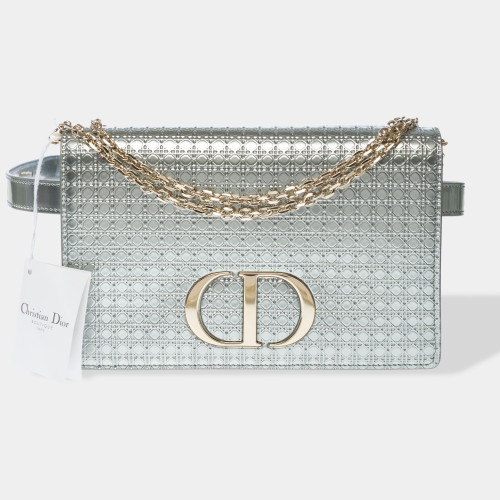 Sac DIOR en Cuir Argent - 102841