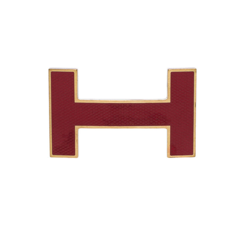 Accessoire HERMES Boucle seule / Belt buckle en Métal Rouge - 102846