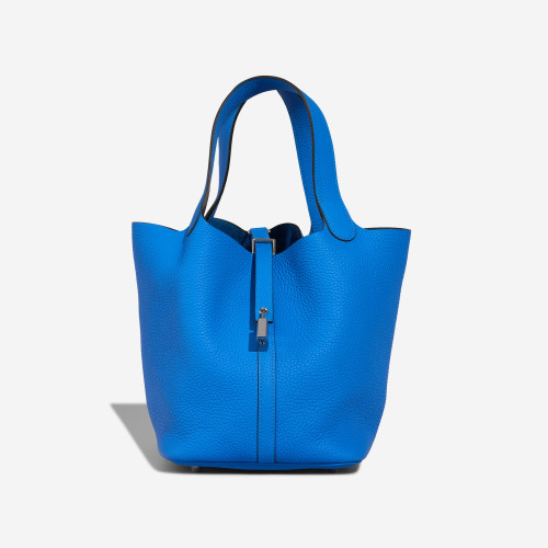 Sac HERMES Picotin en Cuir Bleu - 102886