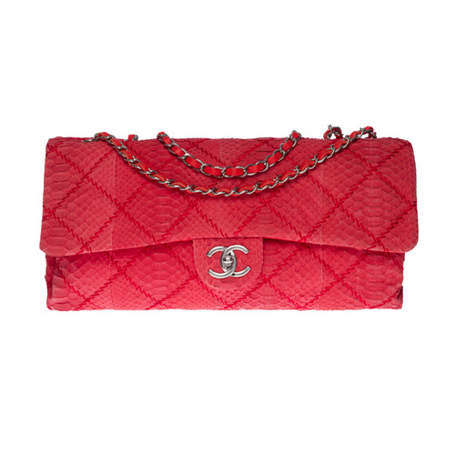 Sacs CHANEL Timeless/Classique en Python Rouge - 121354741