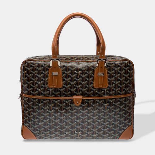 Sac GOYARD Ambassade en Toile Marron - 102961 Sac GOYARD Ambassade en Toile Marron - 102961