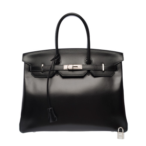 Sac HERMES Birkin 35 en Cuir Noir - 103048