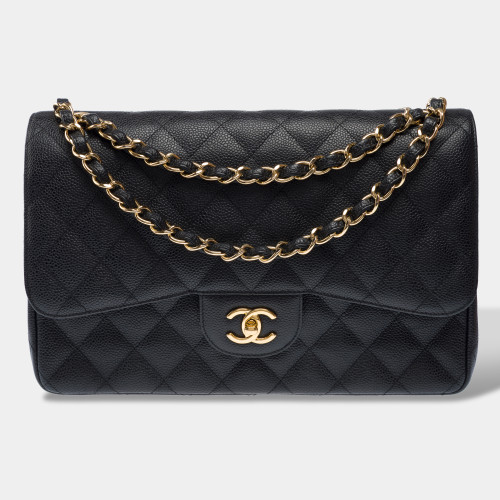 Sac CHANEL Timeless/Classique en Cuir Noir - 103168