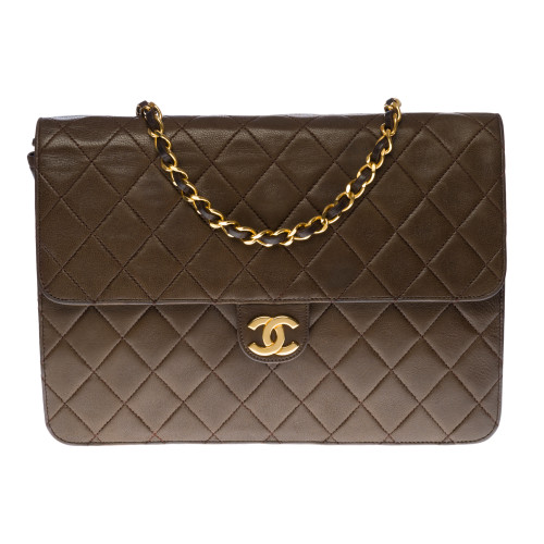 Sac CHANEL Timeless/Classique en Cuir Marron - 100174