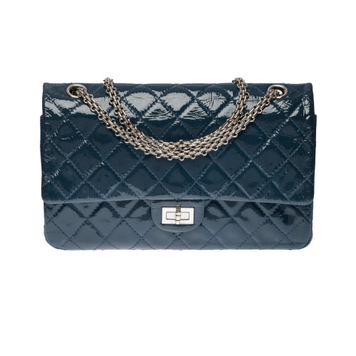 Sac CHANEL 2.55 en Cuir Bleu - 100012