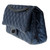 SAC BANDOULIERE CHANEL 2.55 PETIT MODÈLE EN CUIR MATELASSE BLEU METALLIQUE IRIDESCENT-100691