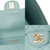 sac bandoulière timeless 23 double face en cuir vert d'eau-101096