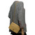 sac bandoulière full flap en cuir beige-100738