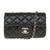 SAC BANDOULIÈRE TIMELESS/CLASSIQUE EN CUIR NOIR