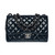 Sac CHANEL Timeless/Classique en Cuir verni Bleu Marine - 101206