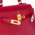 Sac HERMES Kelly Mini en Cuir Rouge - 101228