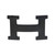 Accessoire HERMES Boucle seule / Belt buckle en Métal Noir - 101277