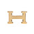 Accessoire HERMES Boucle seule / Belt buckle en Métal Doré - 101365