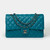 Sac CHANEL Timeless/Classique en Cuir Bleu - 101552