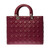 SAC A MAIN LADY DIOR  EN CUIR PRUNE -141315290