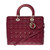 SAC A MAIN LADY DIOR  EN CUIR PRUNE -141315290