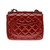 SAC BANDOULIÈRE TIMELESS EN CUIR VERNI ROUGE- 121165176
