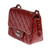 SAC BANDOULIÈRE TIMELESS EN CUIR VERNI ROUGE- 121165176