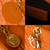 SAC A MAIN LADY DIOR  EN CUIR ORANGE -1412510073