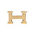 Accessoire HERMES Boucle seule / Belt buckle en Métal Doré - 101883