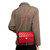 SAC BANDOULIÈRE TIMELESS  EN CUIR ROUGE- 121224287