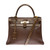 SAC À MAIN KELLY  EN CUIR MARRON - 1122812294