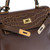 SAC À MAIN KELLY  EN CUIR MARRON - 1122812294