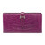 Accessoire HERMES Bearn en Cuirs exotiques Violet - 101993
