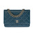 WALLET EN CHAIN WOC EN CUIR BLEU - 226197284