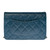 WALLET EN CHAIN WOC EN CUIR BLEU - 226197284