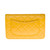 WALLET EN CHAIN WOC EN CUIR JAUNE -