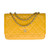 WALLET EN CHAIN WOC EN CUIR JAUNE -
