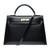 Sac HERMES Kelly 32 en Cuir Noir - 102130