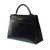 Sac HERMES Kelly 32 en Cuir Noir - 102130