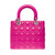Sac DIOR Lady Dior en Cuir Rose - 102138