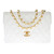 SAC BANDOULIÈRE TIMELESS  EN CUIR BLANC - 1212211345
