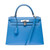 Sac HERMES Kelly 28 en Cuir Bleu - 102158