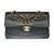 SAC BANDOULIÈRE TIMELESS  EN CUIR NOIR- 1121224531